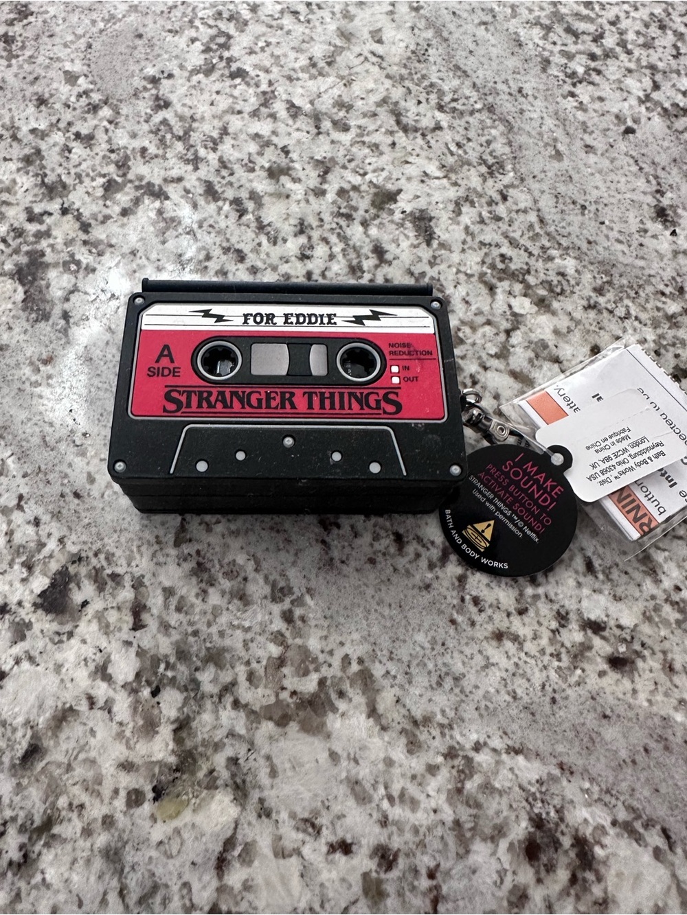 Stranger Things 'For Eddie' Retro Cassette Bluetooth Speaker - Black & Red